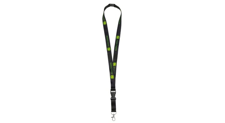 Klíčenka John Deere černá