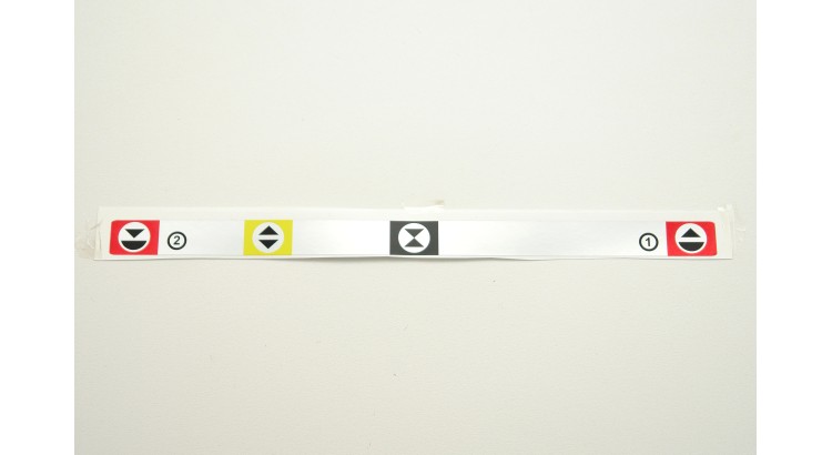 Štítek regulace hydrauliky 70118226