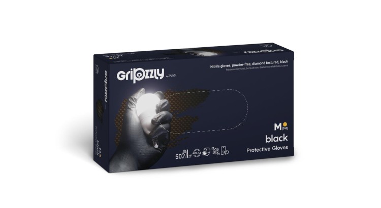 GRIPZZLY RNBDCXL5005 Rukavice nitril Gripzzly černé vel. XL (50ks)