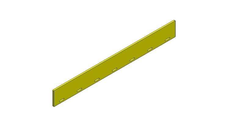 Lišta těsnící spodní pro posuvné čelo Insight 120x10mm L=1035mm
