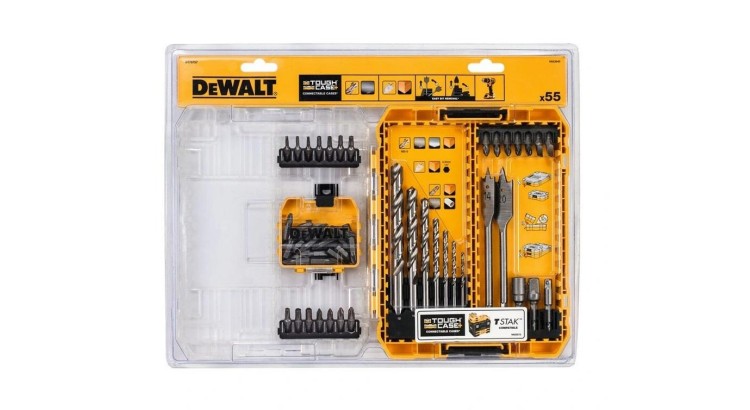 DEWALT DT70757 Sada bitů a vrtáků 55-dílná