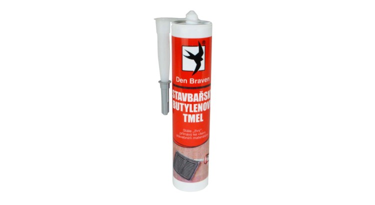 Tmel stavbařský butylen šedý 310ml