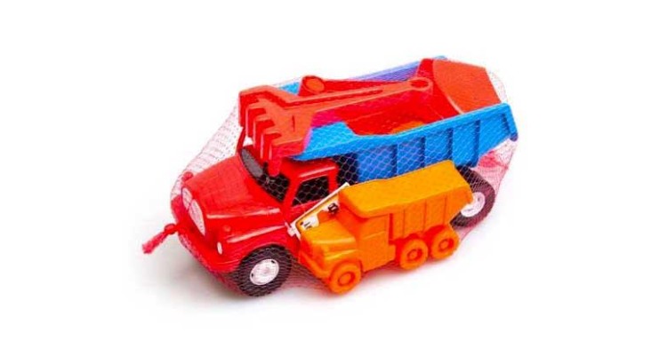 Dino Toys 645387 Auto na písek Tatra 148 červeno–modrá set 5 ks