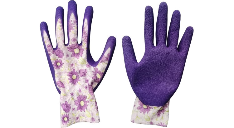 EXTOL 8856664 Rukavice polyesterové bezešvé polomáčené v latexu, vel. 7