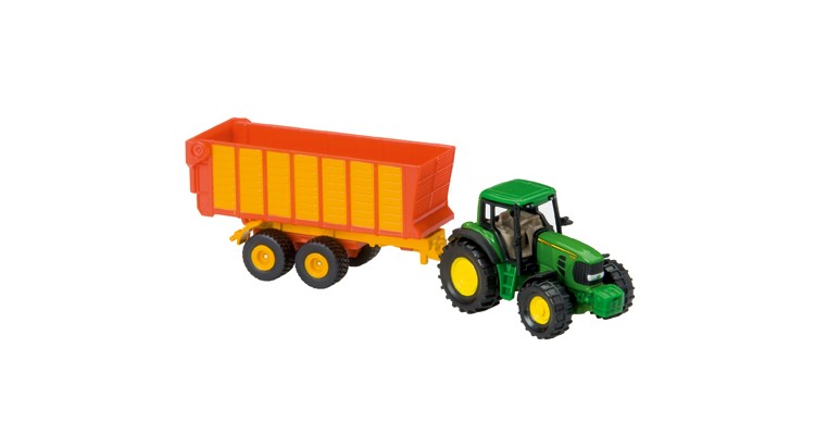 Siku Traktor John Deere s vlekem