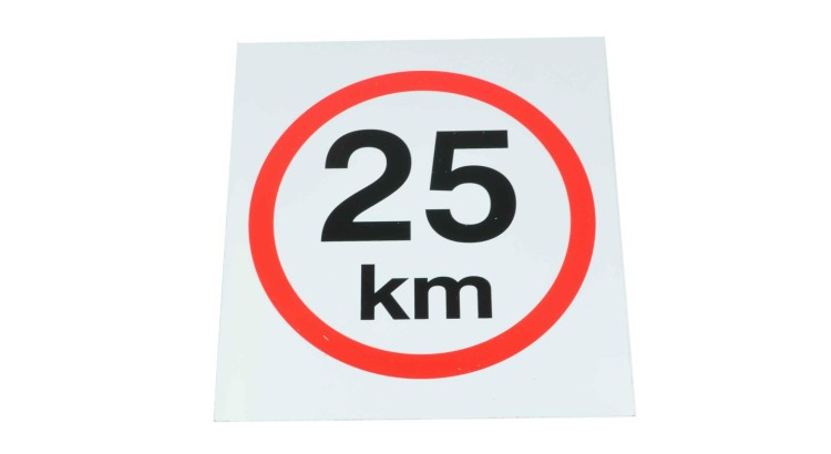 Omezení rychlosti 25 km