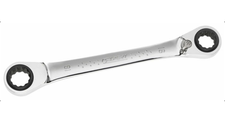 TONA EXPERT E110945 Očkový ráčnový klíč 4v1 16-17 x 18-19 mm