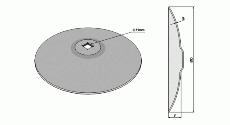 Disk hladký 660 41x41 6 mm s ploškou