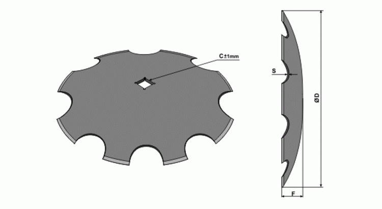 Disk zubatý 610 31x31 6 mm