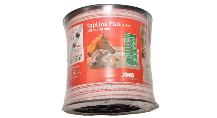 TopLine 33191 Plus Polyetylenová páska pro elektrické ohradníky 10 mm