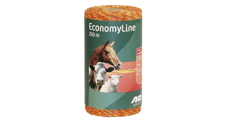 KERBL 44520 Lanko pro elektrický ohradník EconomyLine 250m žlutá/oranžová