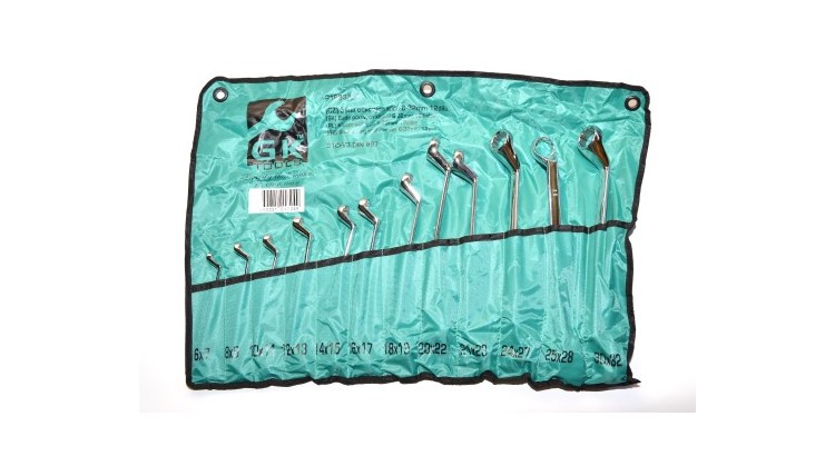 GK Tools P16833/P Sada očkových klíčů 6-32 mm 12 dílů chrom-obal