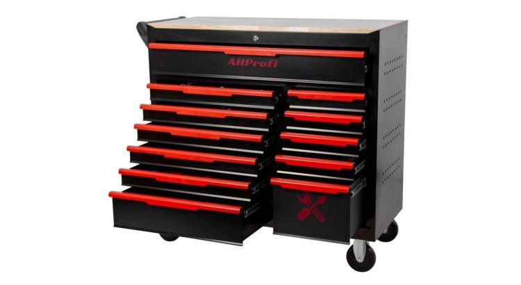 AHProfi AH61360R Dílenský vozík Magnus XXL s nářadím, 12 zásuvek, 360 ks