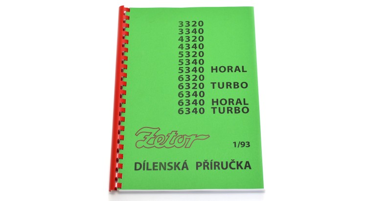 222212261 / 222212325 Dílenská příručka Z 3320-7340 - CZ 1/93