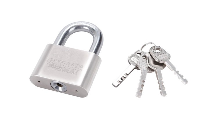 Extol Premium 8857415 zámek visací kovový, 50mm