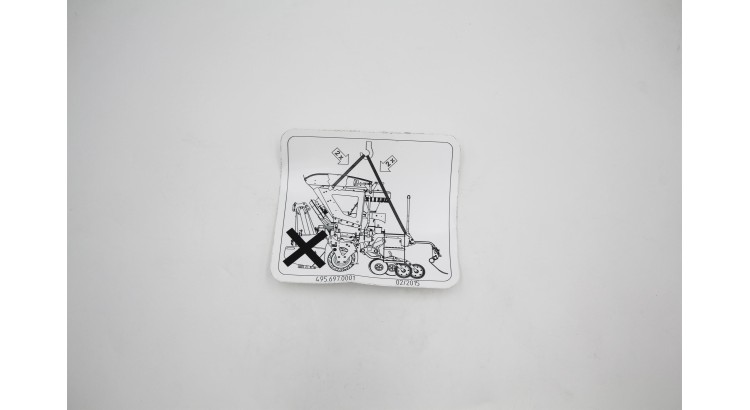 Nálepka "Manipulace se strojem"