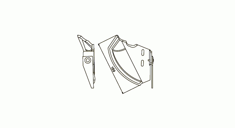 Stěrka diskové botky L - celolitinová 610.998