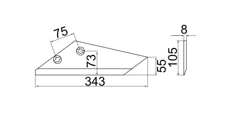 Pöttinger 939.50.221.1 Křídlo levé SYNKRO 220, 260, 300