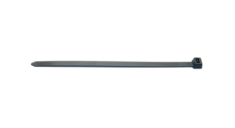 Vázací pásek černý 7,6x370mm
