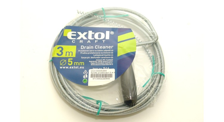 Extol 546 Protahovací spirála do odpadu 3 m x 5 mm
