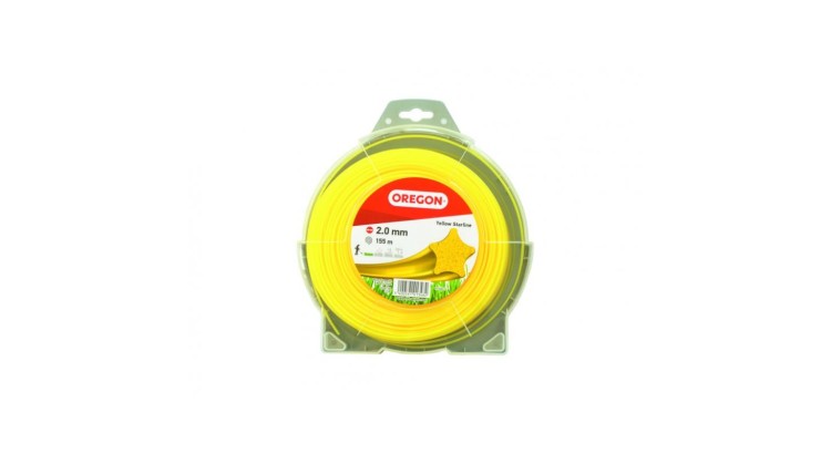 OREGON 69-448-Y Žací struna ŽLUTÁ 2,0mm x 155m Hvězda