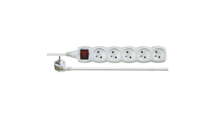 Emos P1513 Prodlužovák 5 zásuvek 3 m+vyp~250 V/10 A
