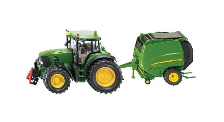 Traktor John Deere s balík. do válců