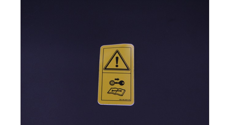 Nálepka "Údržba dle návodu"