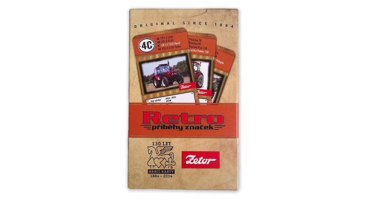 Hrací karty Zetor - kvarteto - retro