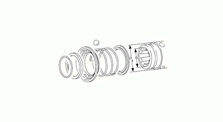 GKN Walterscheid 1306842 / 306842 Sada Agraset 313