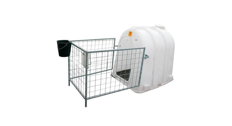 CH 100 Bouda pro telata malá bílá 150x112x135 cm