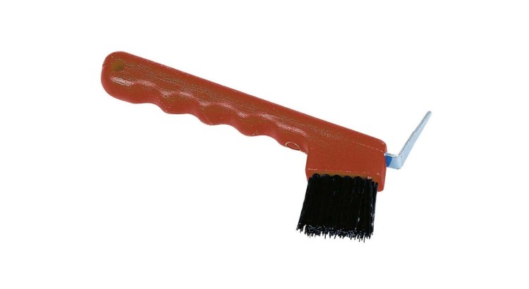 Háček na kopyta z odolného plastu červený