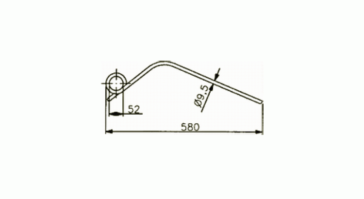 Kuhn 57720200-1,125 / GA shrnovač 7301 Pružina shrnovač