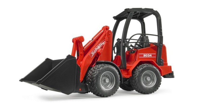 Červený nakladač Schäffer 2034 Bruder 02190