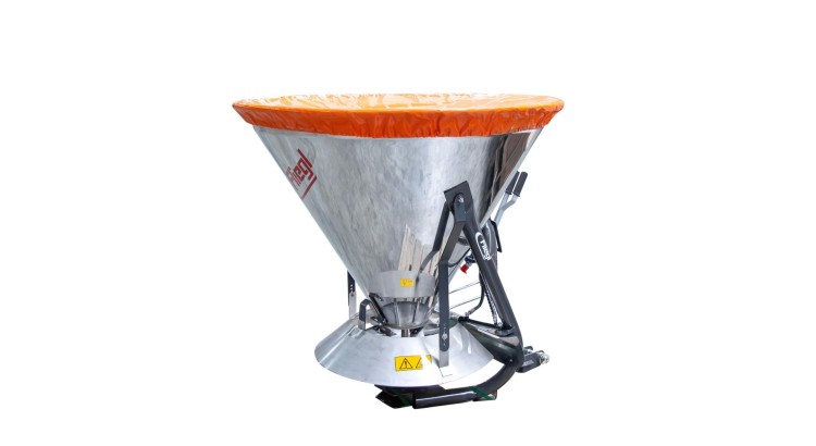 Rozmetadlo soli Fliegl 500 L hydraulické otevírání nerezová násypka SBWXXX700056