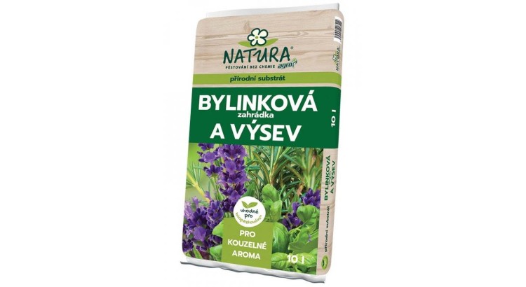 AGRO NATURA substrát Bylinková zahrádka a výsev 10 l
