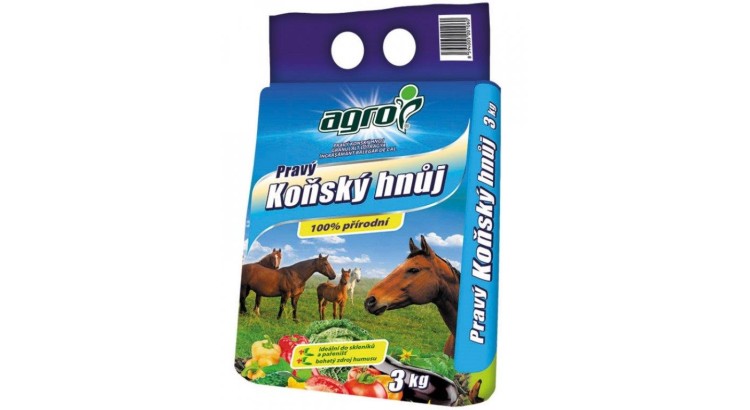 Agro 000774 pravý Koňský hnůj 3 kg