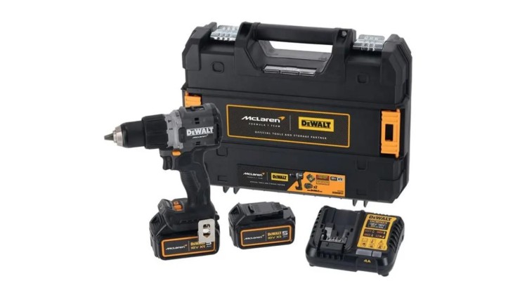 DEWALT DCD85MP2T-QW bezuhlíková příklepová vrtačka AKU, 2x5,0 AH
