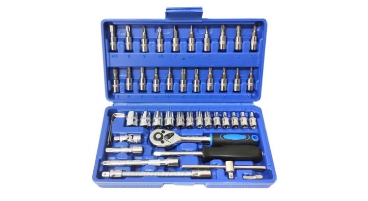 MAGG 080171 Sada bitů s ráčnou 1/4", 45 ks