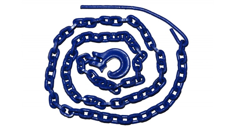 Úvazek řetězový 8mm/2,5m modrý