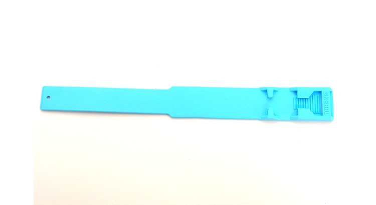 Páska na nohu plast modrá