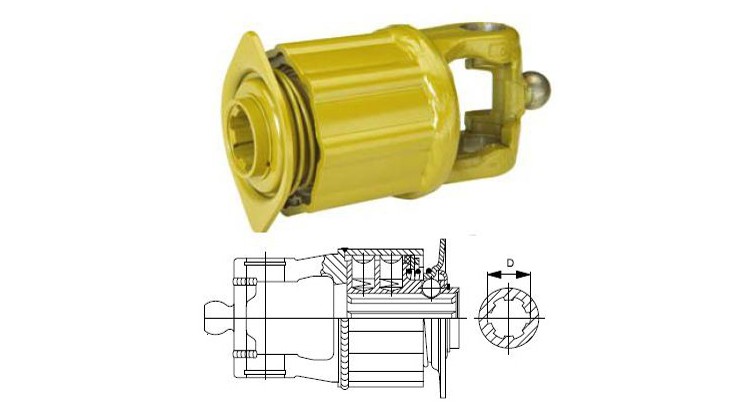 GKN Walterscheid 1163740 / 163740 / 55.674.03 Spojka K33B, W 2380, 800 Nm