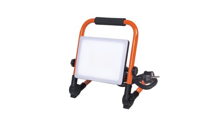 SOLIGHT WM-50W-FEQ LED reflektor se sklopným stojanem, 50W, kabel se zástrčkou