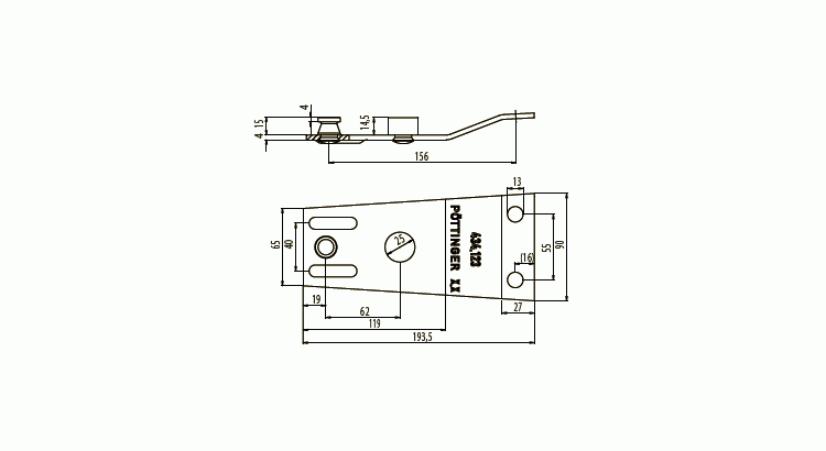 Držák nože CAT bubnová