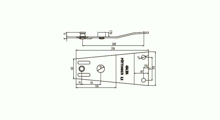 Držák nože CAT bubnová