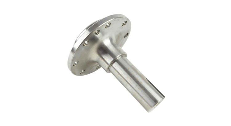 Hřídel s přírubou pro mačkací válec