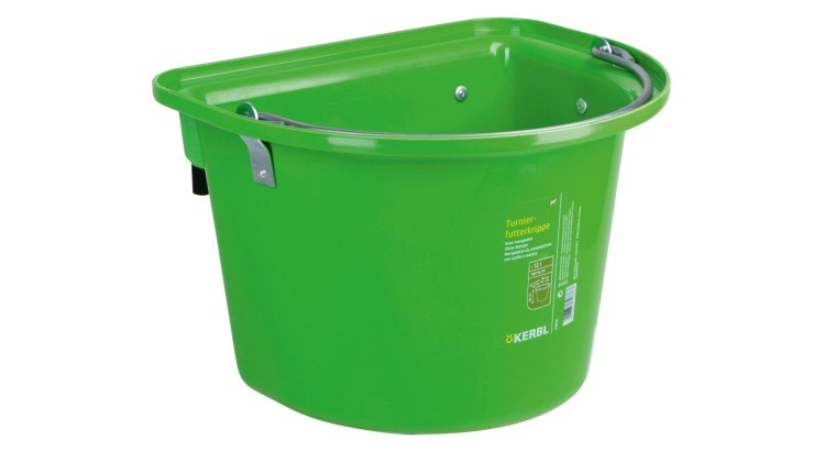Vědro stájové s kovovým držadlem 12L zelené