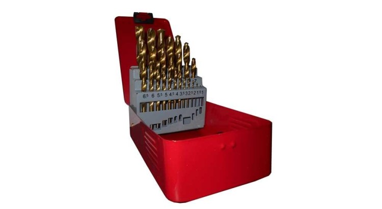 MAGG 070005 Sada vrtáků HSS TiN 25 ks (1,0-13mm), plechový box