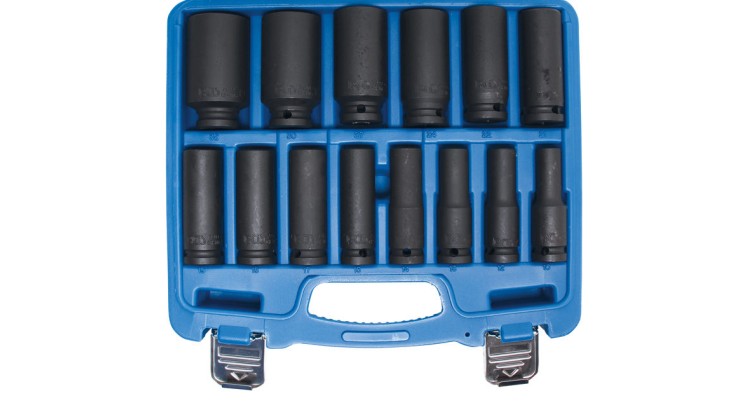 BGS105207 Nástrčné hlavice 1/2" šestihran 10 ÷ 32 mm, tvrzené, sada 14 dílů