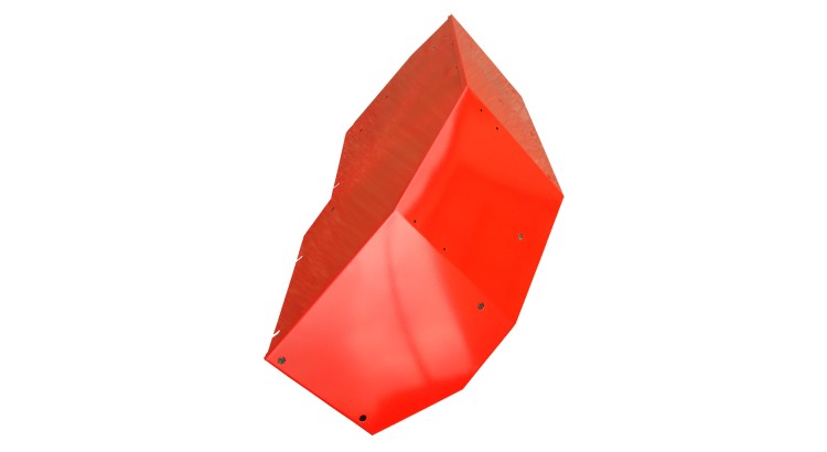 60117907 Blatník zadní pravý - červený lakovaný